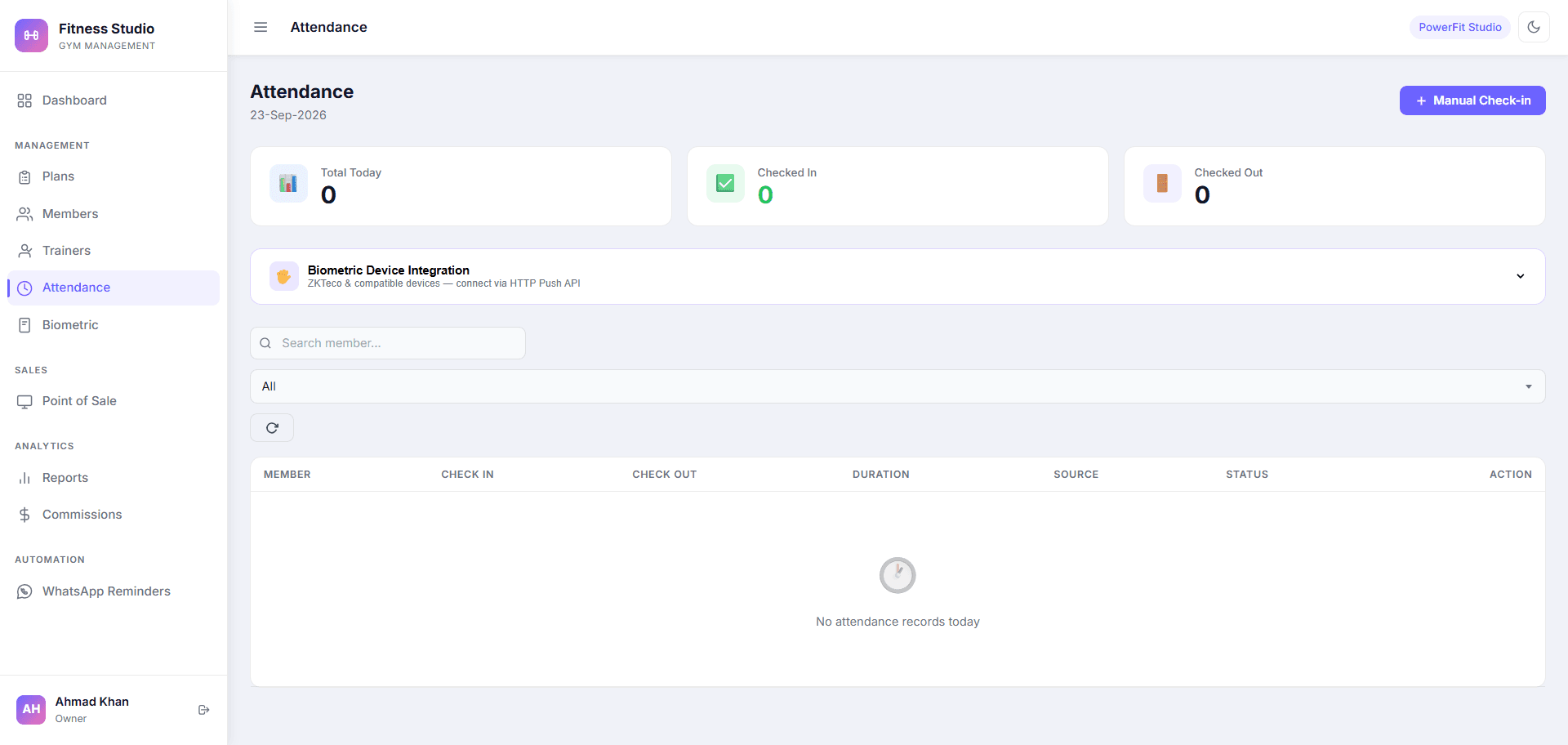 Attendance Tracking